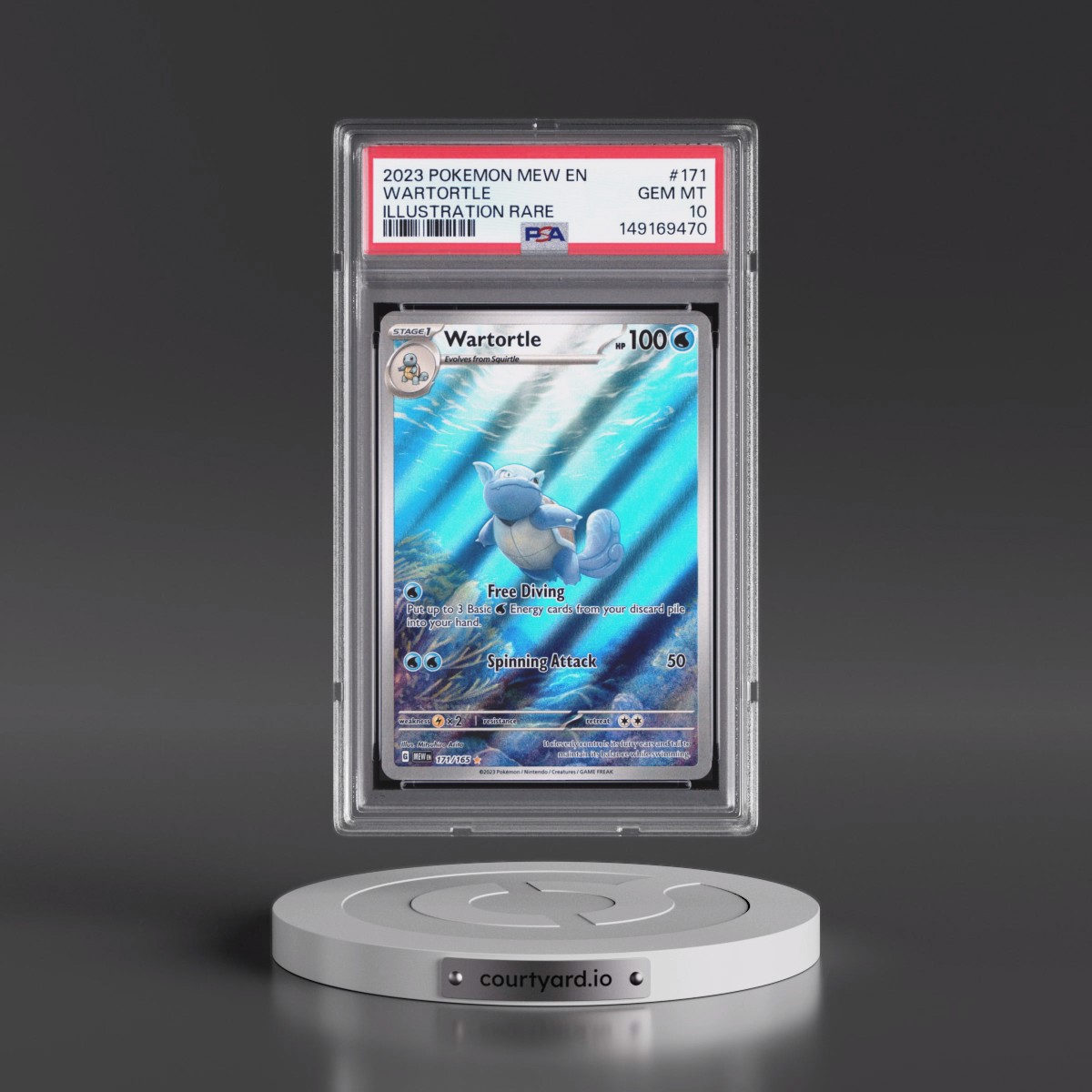 2023 Pokémon Mew EN-151 #171 Wartortle - Illustration Rare (PSA 10 GEM MINT) - Photo