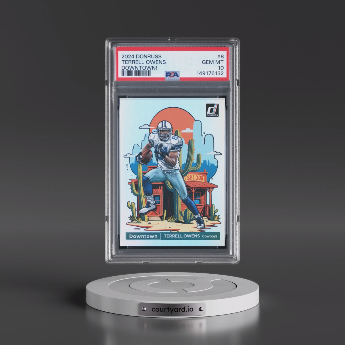 2024 Panini Donruss Downtown! #8 Terrell Owens (PSA 10 GEM MINT)