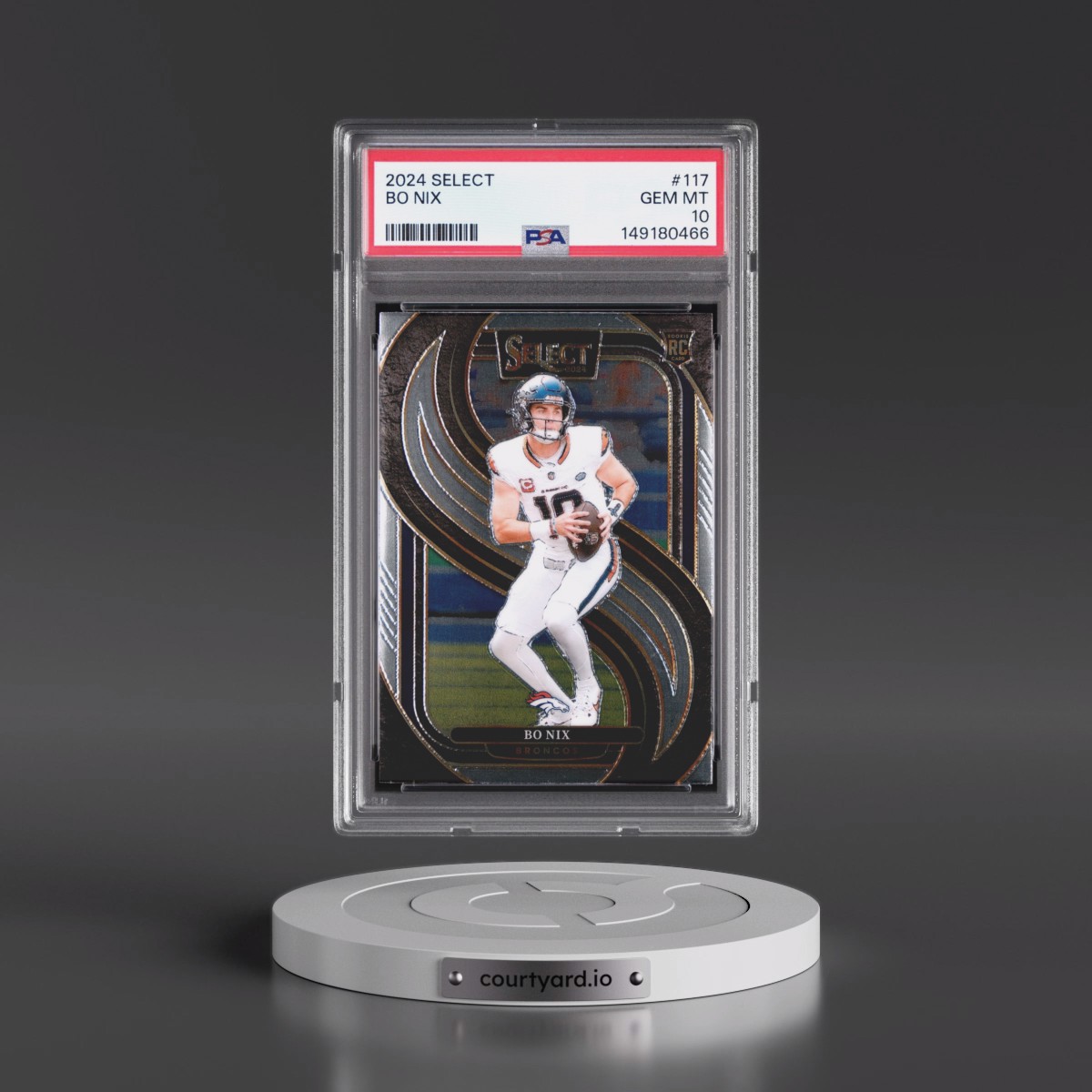 2024 Panini Select #117 Bo Nix (PSA 10 GEM MINT)