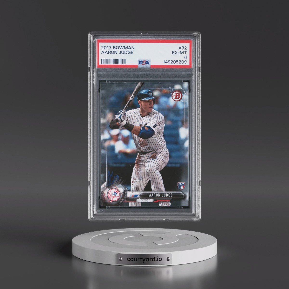 2017 Bowman #32 Aaron Judge (PSA 6 EX-MT)
