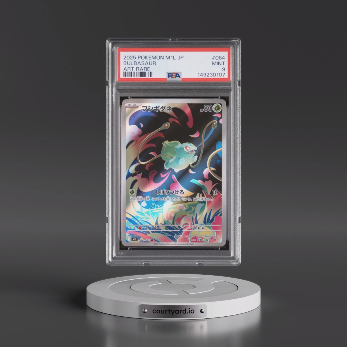 2025 Pokémon M1l-Mega Brave #064 Bulbasaur - Art Rare (PSA 9 MINT)