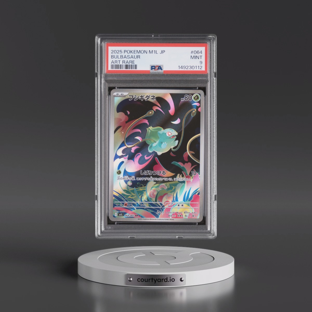 2025 Pokémon M1l-Mega Brave #064 Bulbasaur - Art Rare (PSA 9 MINT)