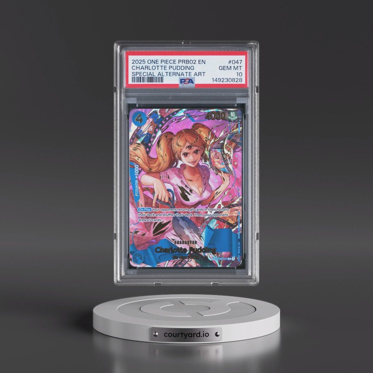 2025 One Piece PRB02-Premium Booster -One Piece Card the Best- Vol.2 #047 Charlotte Pudding - Special Alternate Art (PSA 10 GEM MINT)