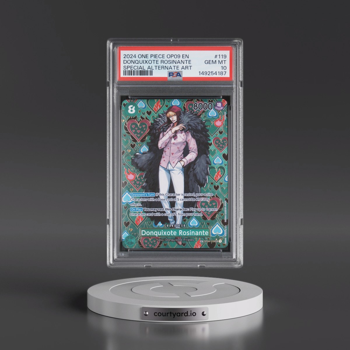 2024 One Piece OP09-Emperors in the New World #119 Donquixote Rosinante - Special Alternate Art (PSA 10 GEM MINT)
