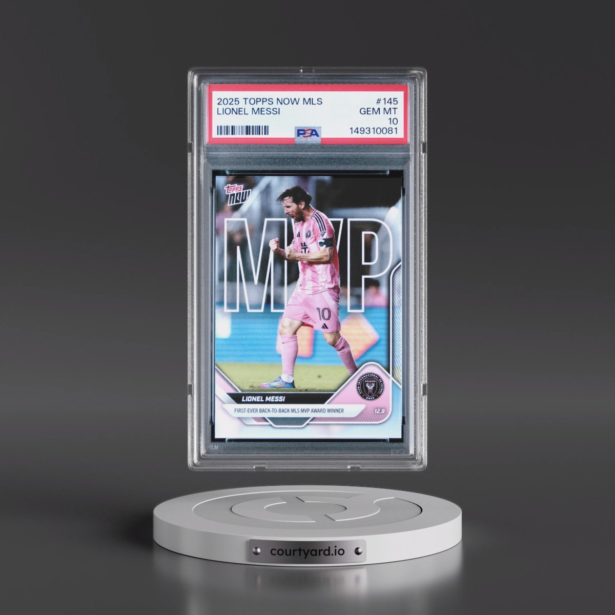 2025 Topps Now MLS #145 Lionel Messi (PSA 10 GEM MINT)