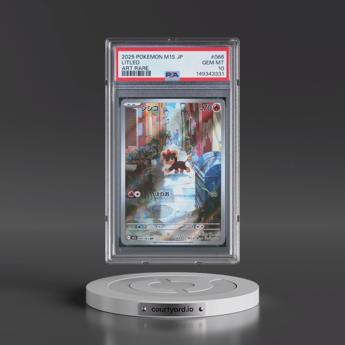 2025 Pokémon M1s-Mega Symphonia #066 Litleo - Art Rare (PSA 10 GEM MINT)