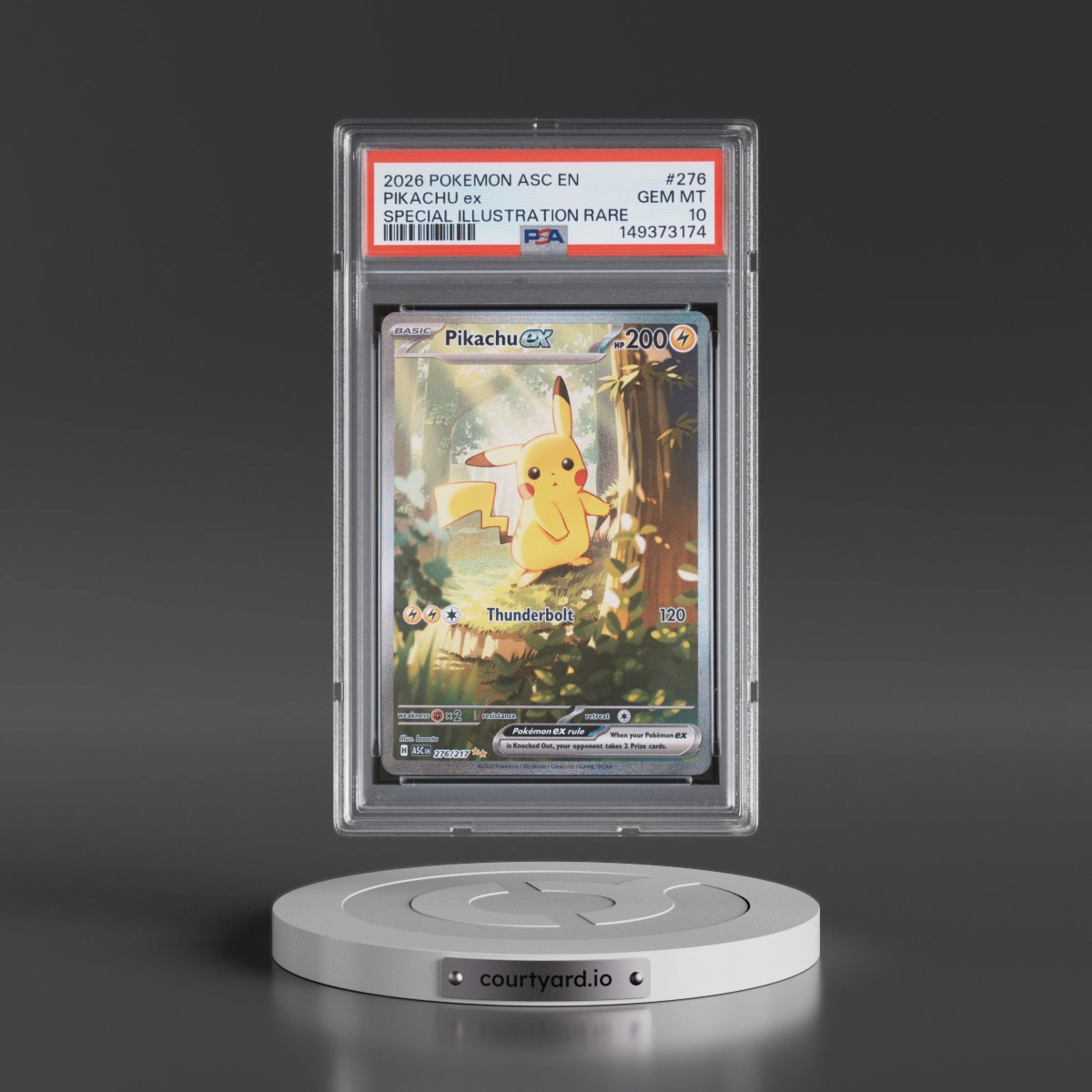2026 Pokémon Asc EN-Ascended Heroes #276 Pikachu EX - Holo Special Illustration Rare (PSA 10 GEM MINT)