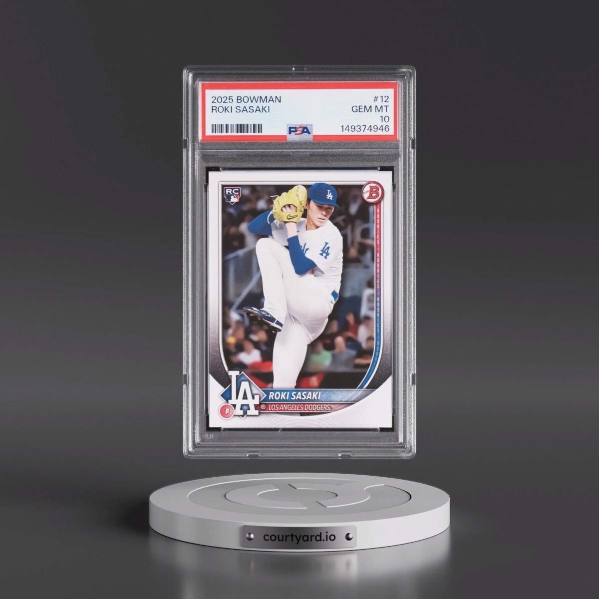 2025 Bowman #12 Roki Sasaki (PSA 10 GEM MINT)