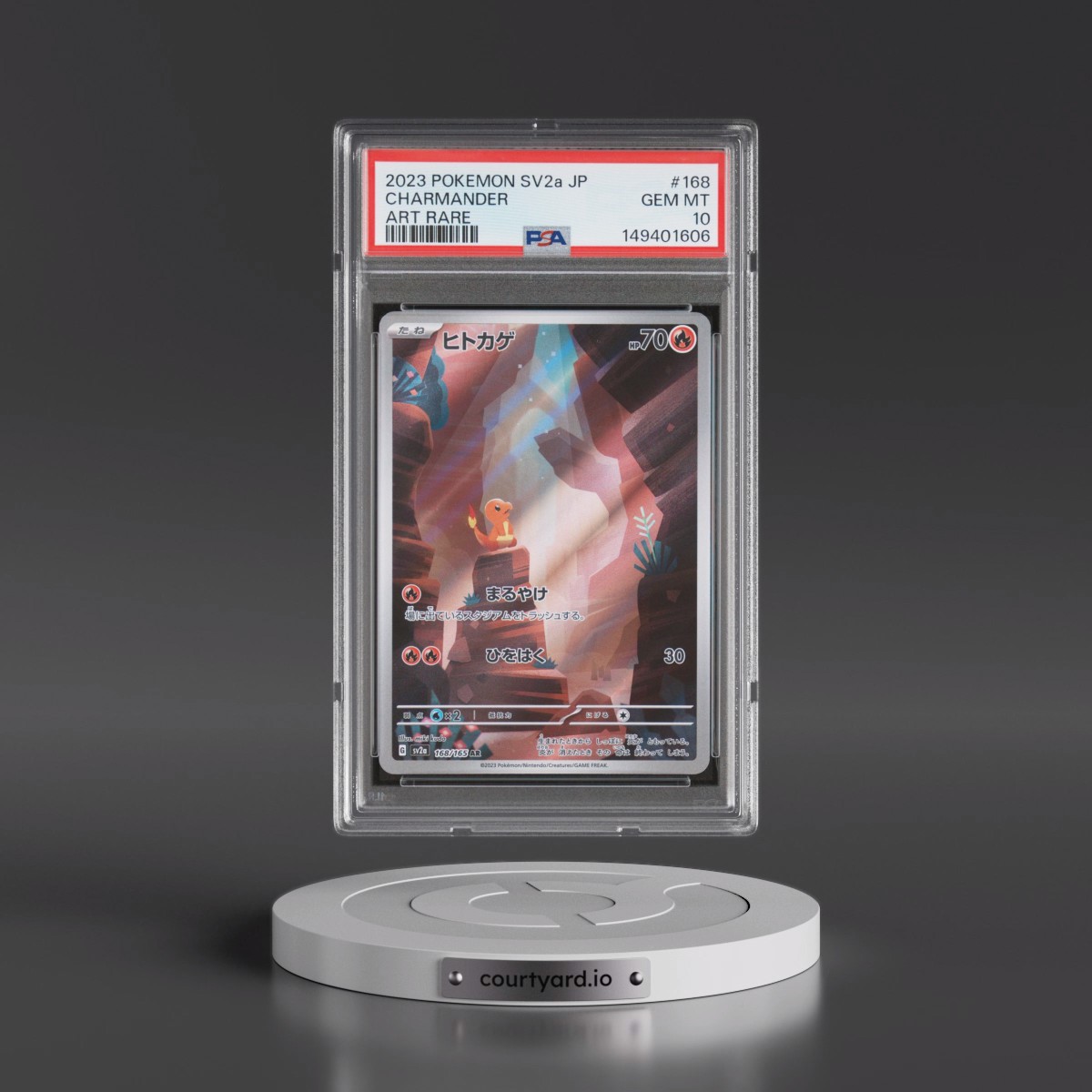 2023 Pokémon Sv2a-Pokémon Card 151 #168 Charmander - Art Rare (PSA 10 GEM MINT)