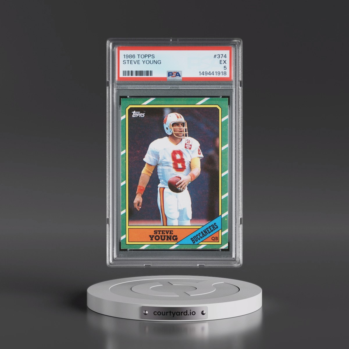 1986 Topps #374 Steve Young (PSA 5 EX)