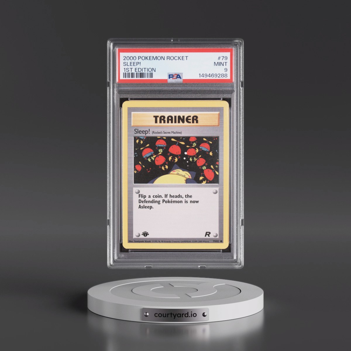 2000 Pokémon Rocket #79 Sleep! - 1st Edition (PSA 9 MINT)