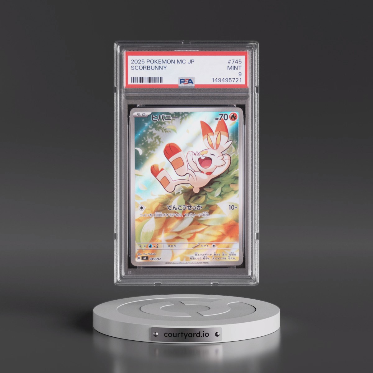 2025 Pokémon MC-Start Deck 100 Battle Collection #745 Scorbunny (PSA 9 MINT)
