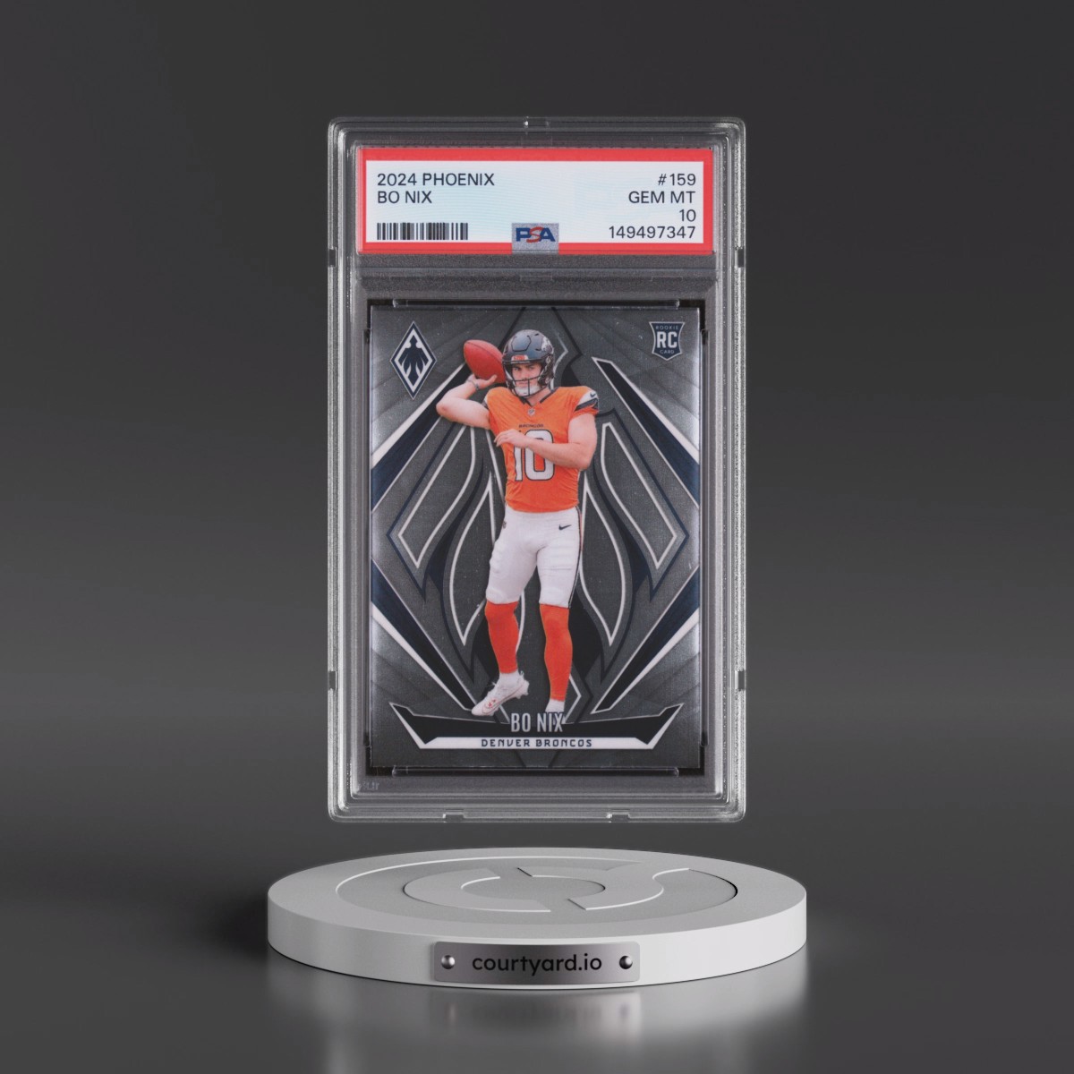 2024 Panini Phoenix #159 Bo Nix (PSA 10 GEM MINT)
