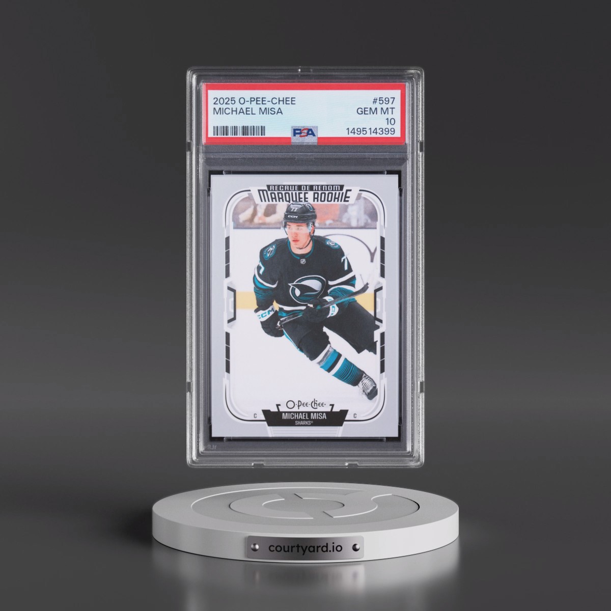 2025 Upper Deck O-Pee-Chee #597 Michael Misa (PSA 10 GEM MINT)
