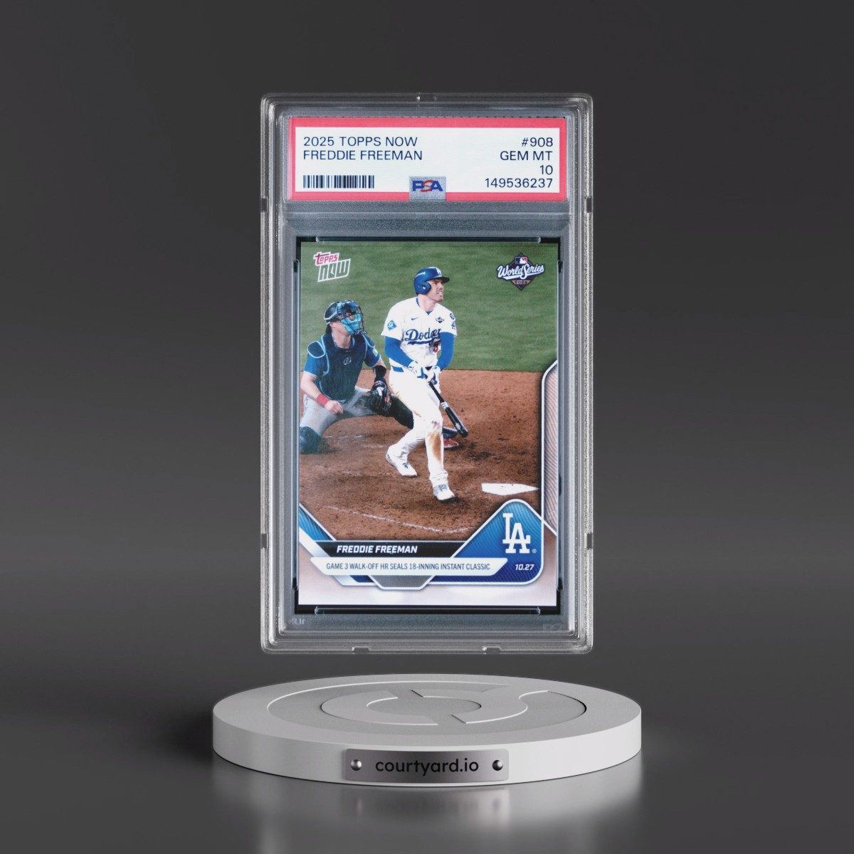 2025 Topps Now #908 Freddie Freeman (PSA 10 GEM MINT)