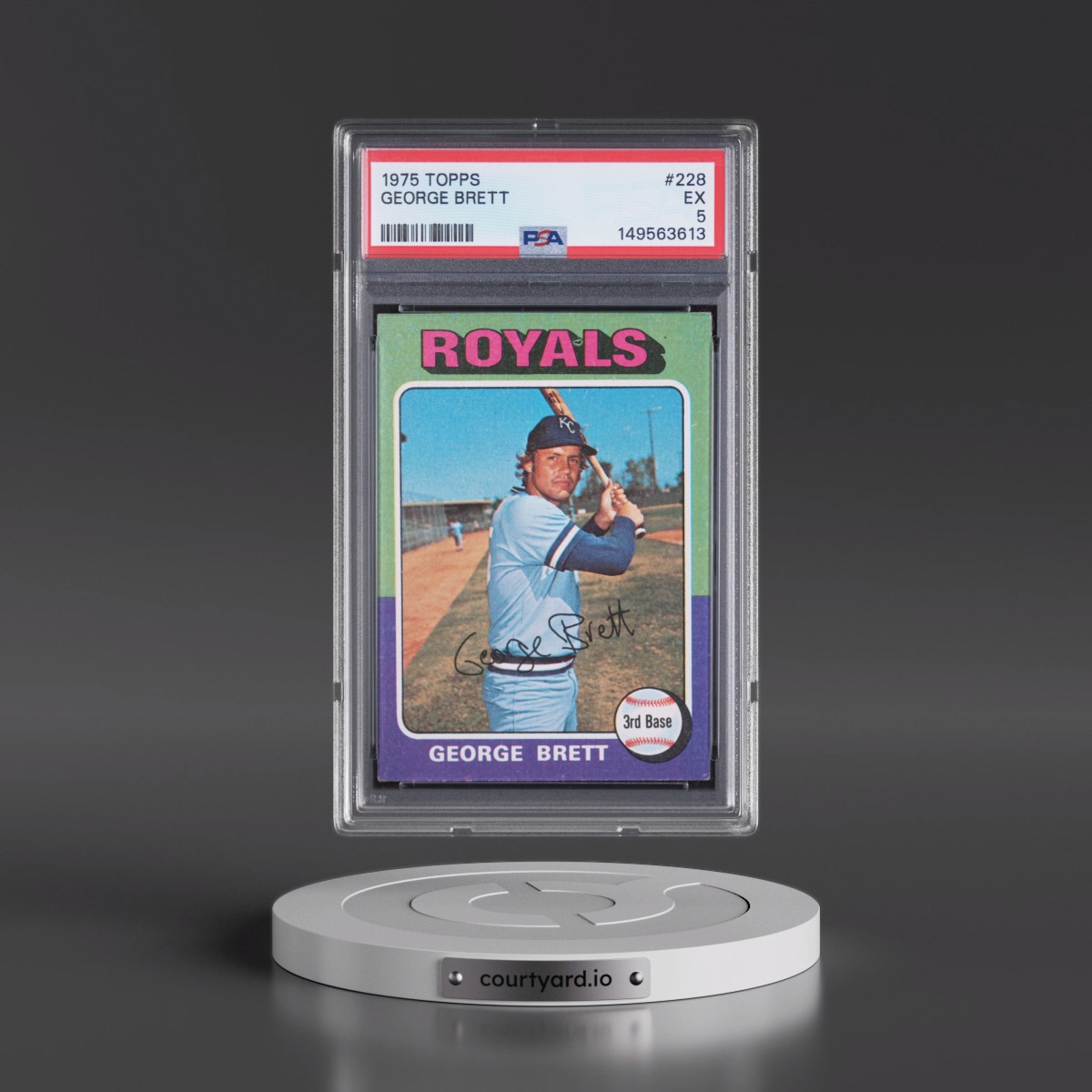1975 Topps #228 George Brett (PSA 5 EX)