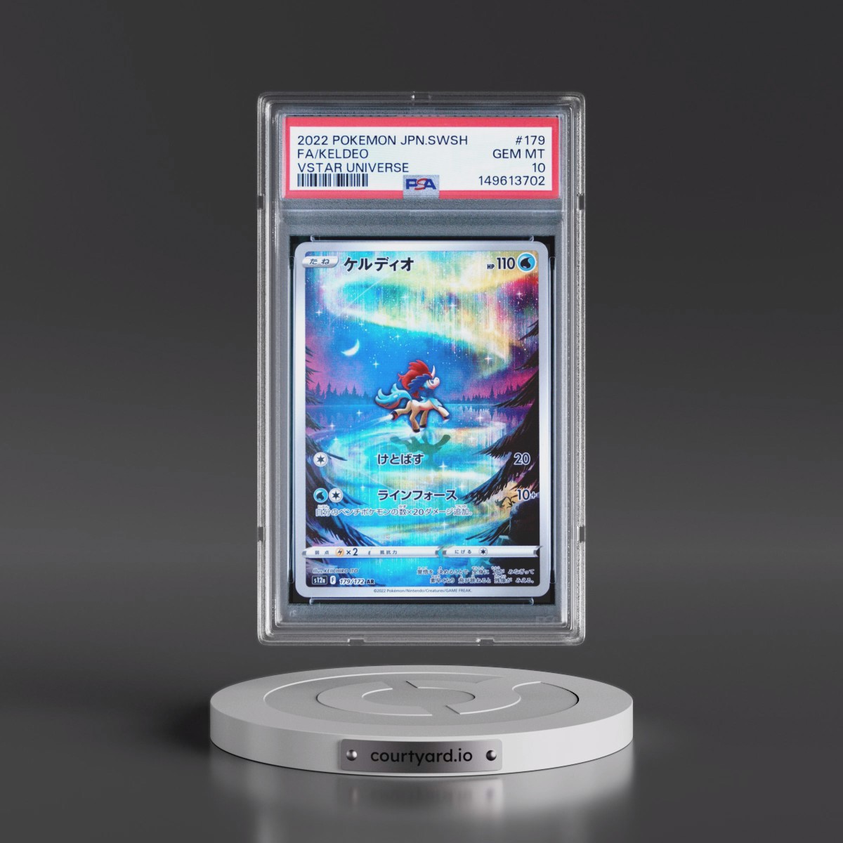 2022 Pokémon Sword & Shield Vstar Universe #179 Keldeo - Full Art (PSA 10 GEM MINT)
