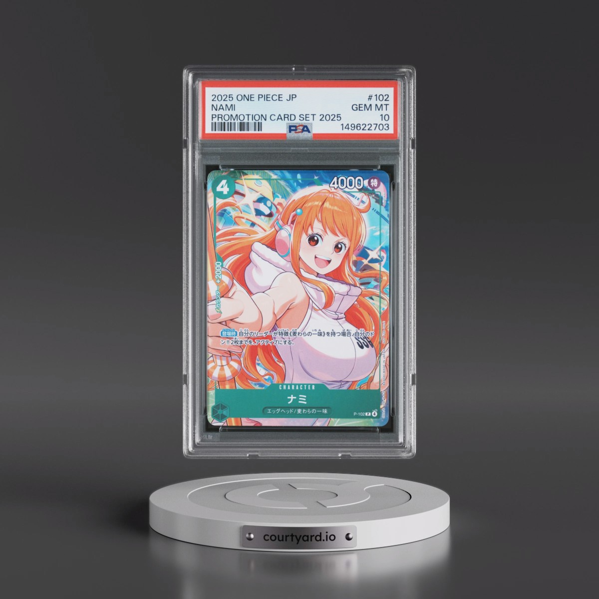 2025 One Piece Japanese Promotion Card Set 2025 #102 Nami (PSA 10 GEM MINT)