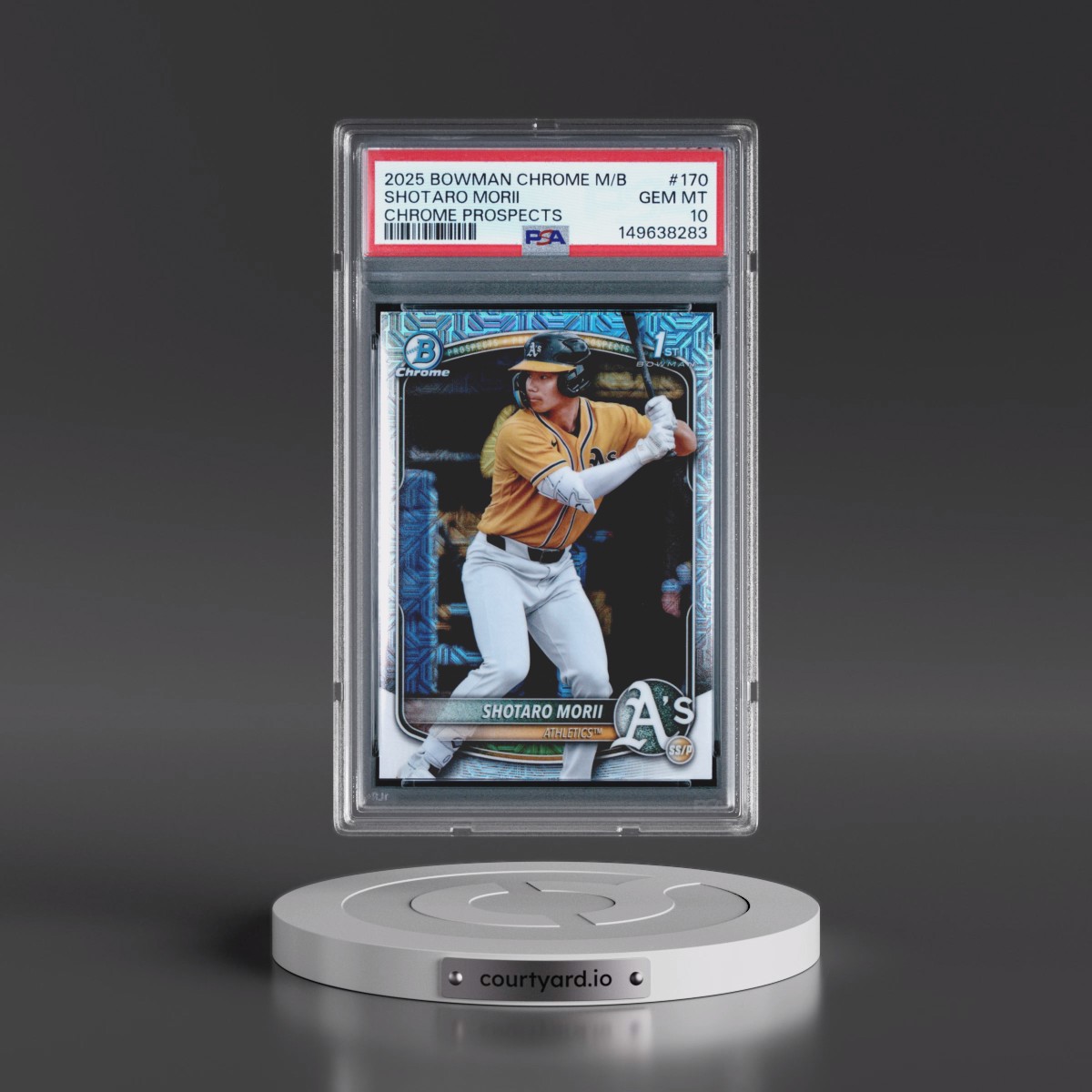 2025 Bowman Chrome Mega Box Chrome Prospects #170 Shotaro Morii (PSA 10 GEM MINT)
