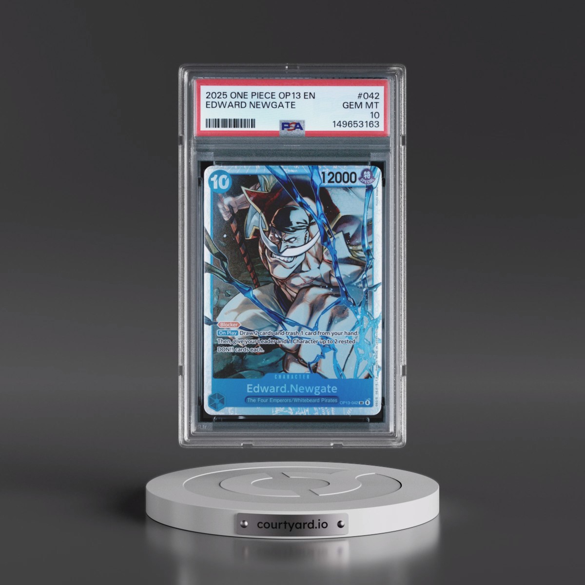 2025 One Piece OP13-Carrying on His Will #042 Edward Newgate (PSA 10 GEM MINT)