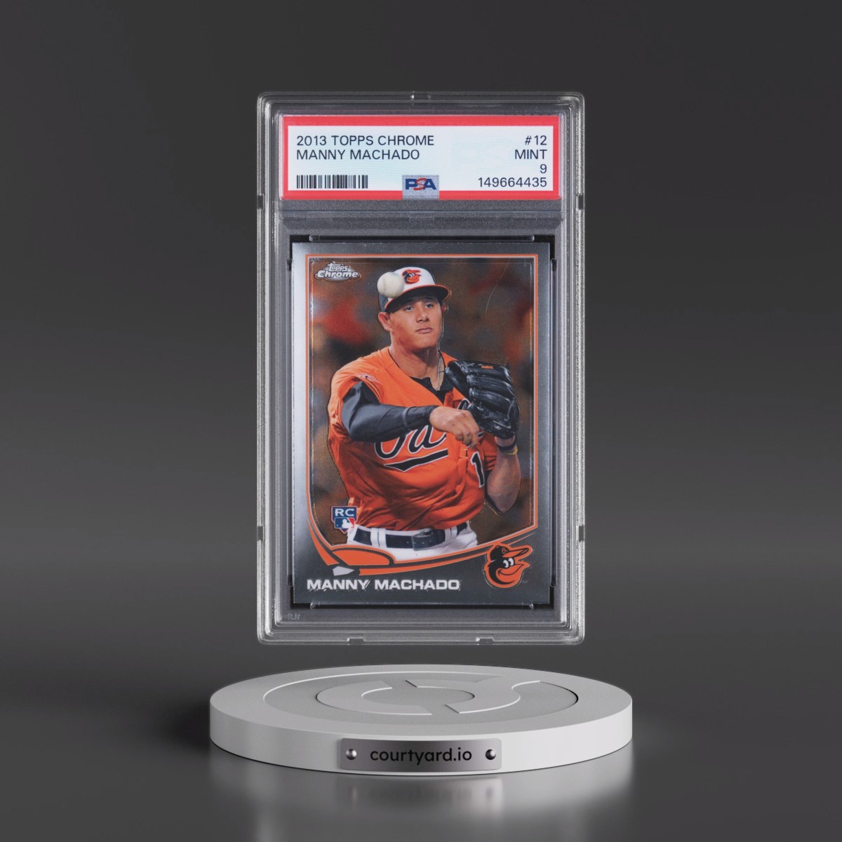 2013 Topps Chrome #12 Manny Machado (PSA 9 MINT)