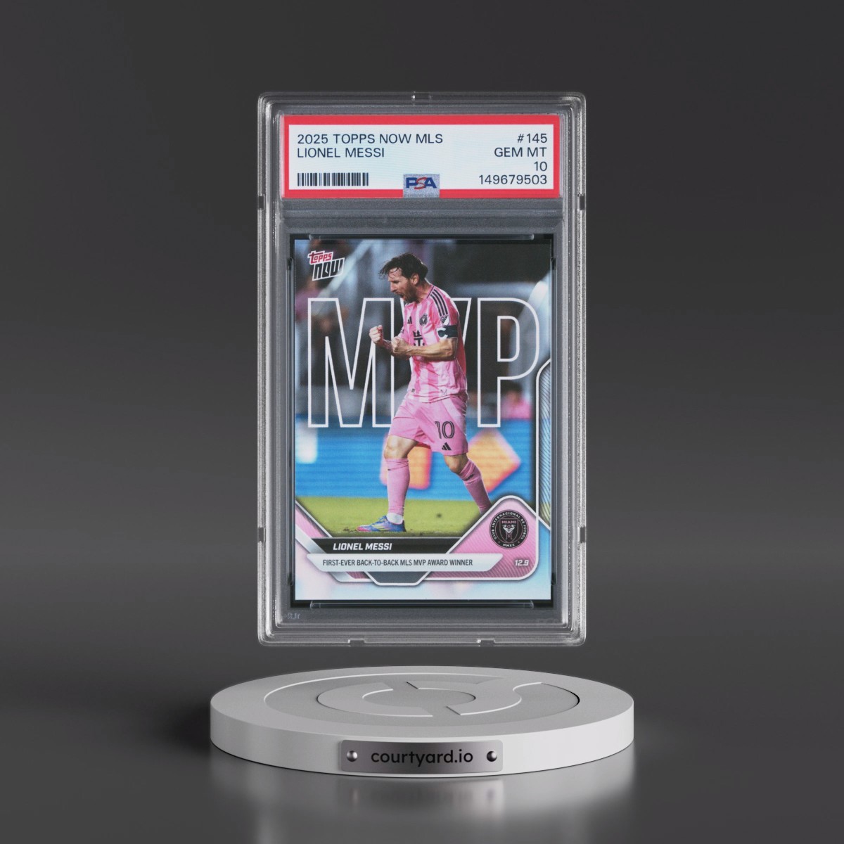 2025 Topps Now MLS #145 Lionel Messi (PSA 10 GEM MINT)