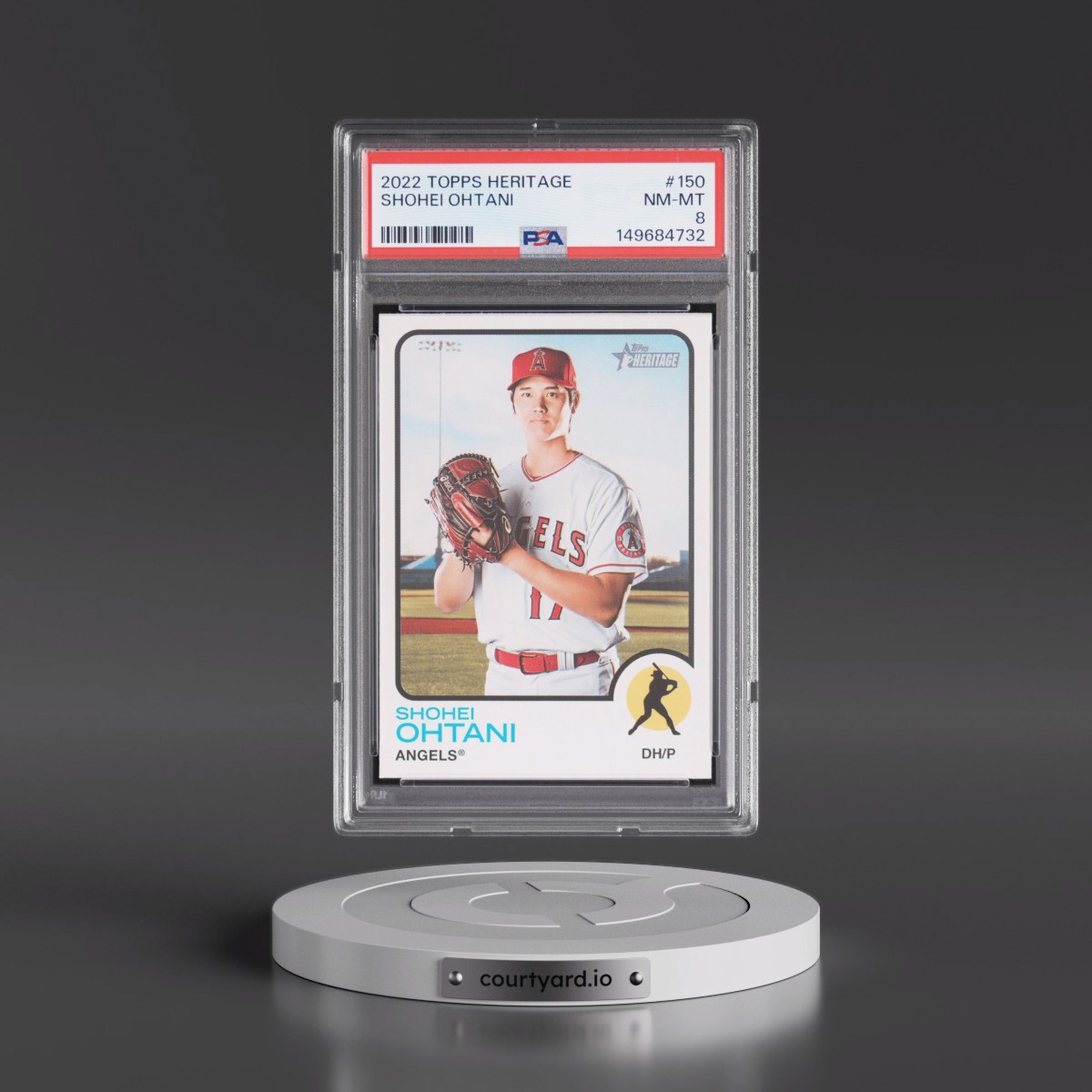 2022 Topps Heritage #150 Shohei Ohtani (PSA 8 NM-MT)