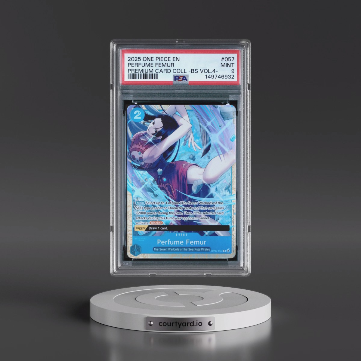 2025 One Piece Premium Card Collection -Best Selection Vol.4 #057 Perfume Femur (PSA 9 MINT)