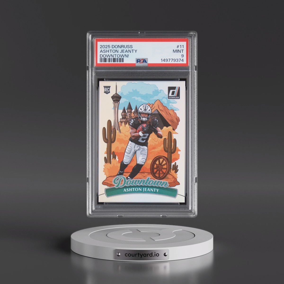 2025 Panini Donruss Downtown #11 Ashton Jeanty (PSA 9 MINT)