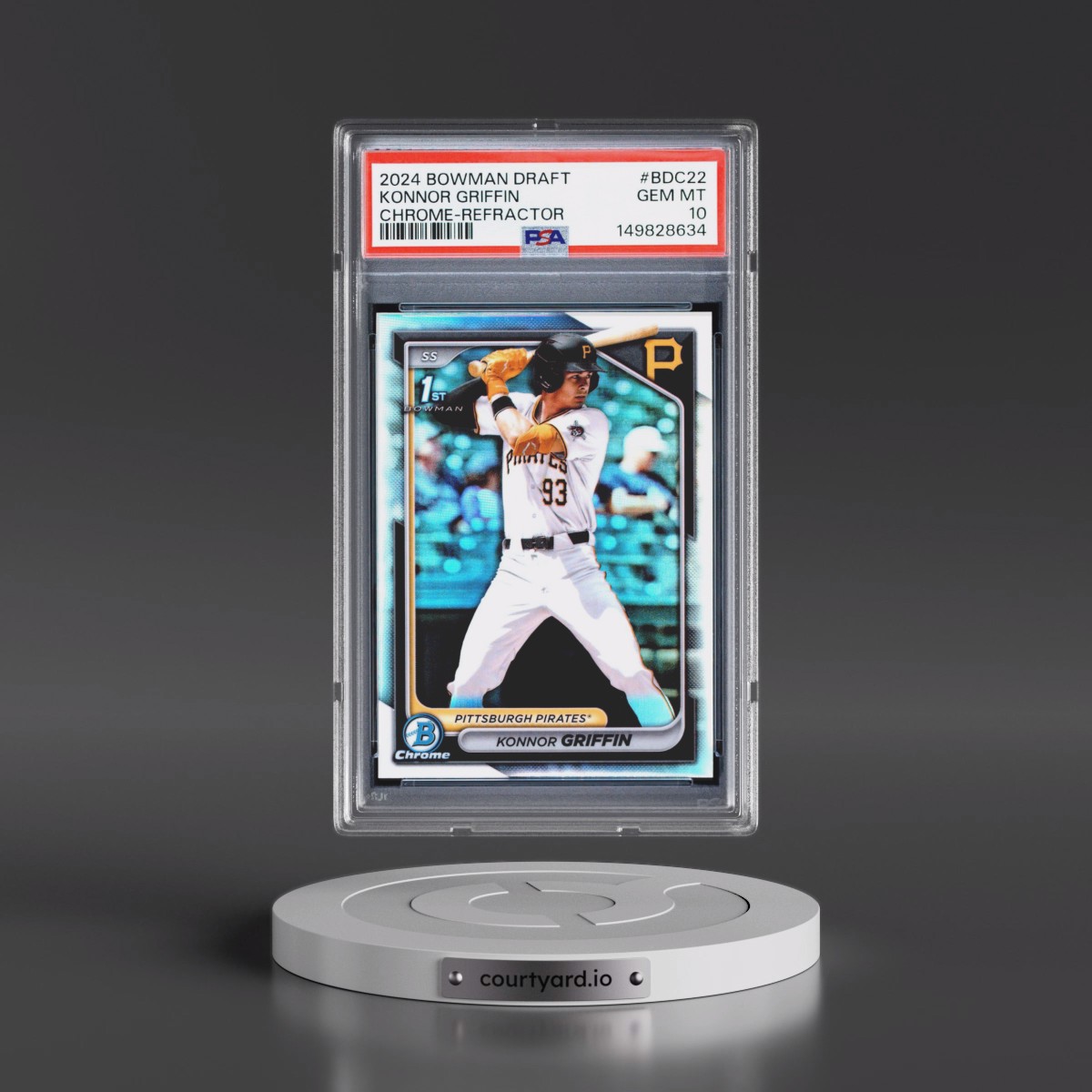2024 Bowman Draft #BDC22 Konnor Griffin - Chrome-Refractor (PSA 10 GEM MINT)