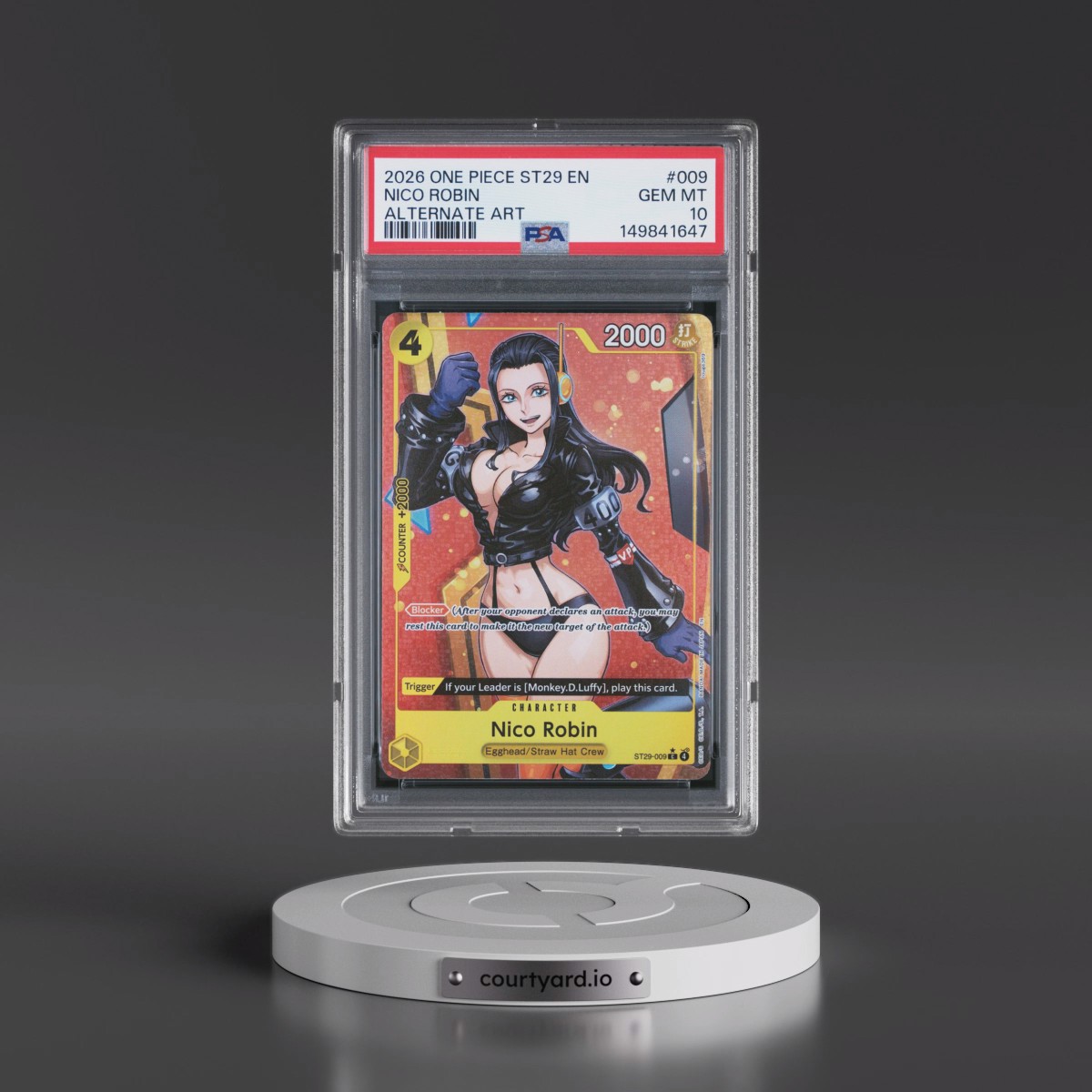 2026 One Piece Starter Deck ST29-Egghead #009 Nico Robin - Alternate Art (PSA 10 GEM MINT)