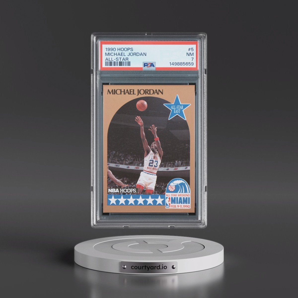 1990 Hoops Michael Jordan - All-Star #5 PSA 7