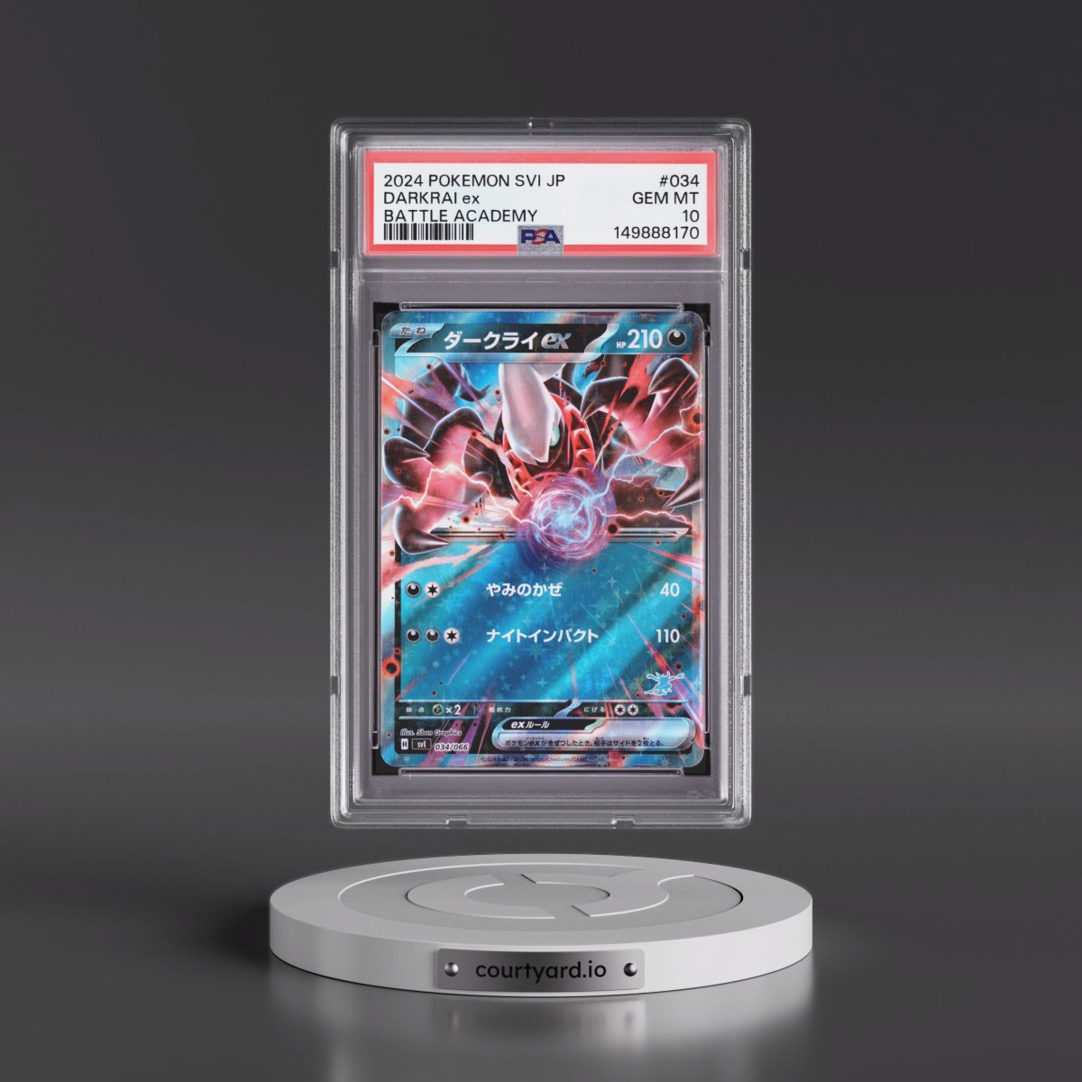 2024 Pokémon Svi-Battle Academy #034 Darkrai EX - Holo (PSA 10 GEM MINT)
