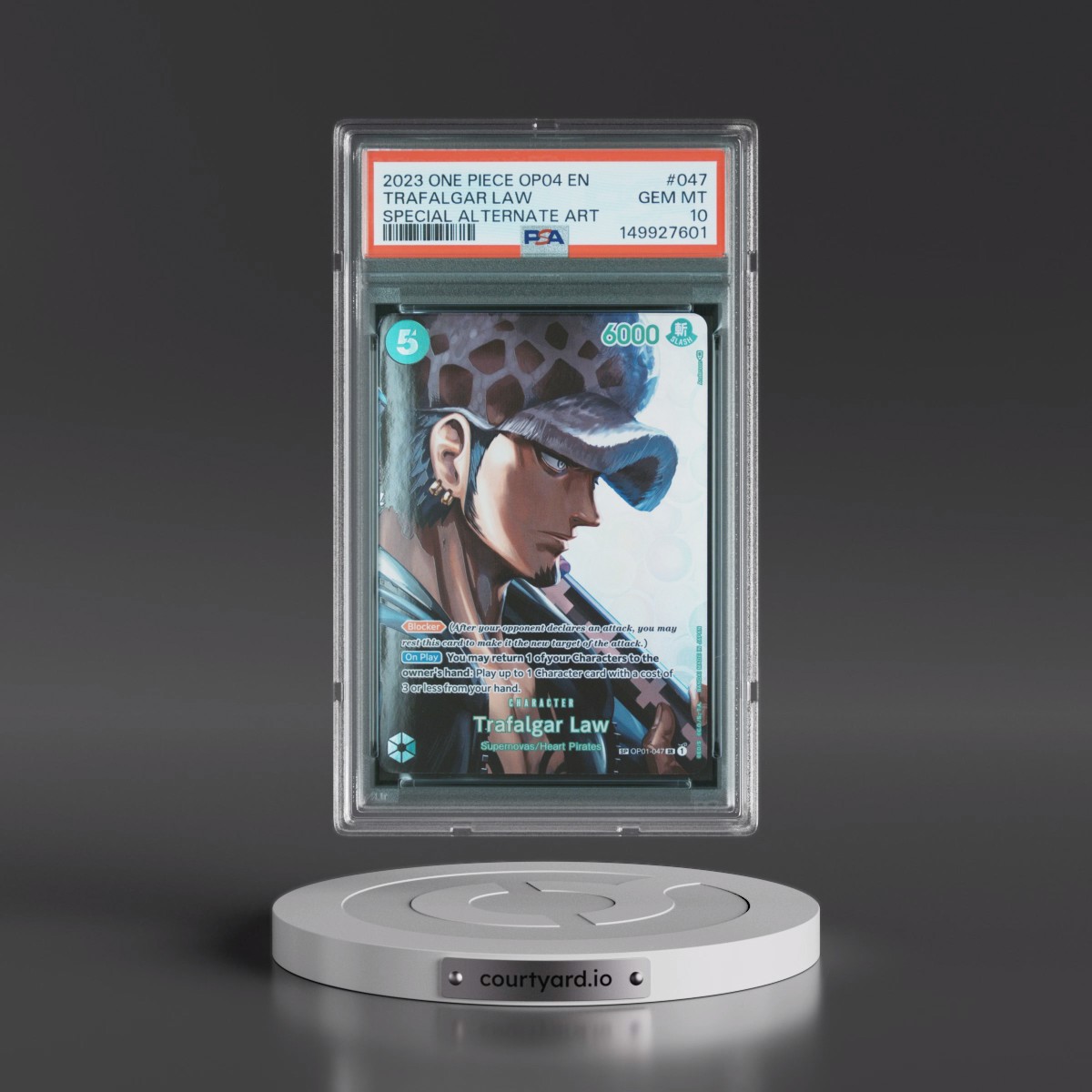 2023 One Piece Kingdoms of Intrigue #047 Trafalgar Law - Special Alternate Art (PSA 10 GEM MINT)