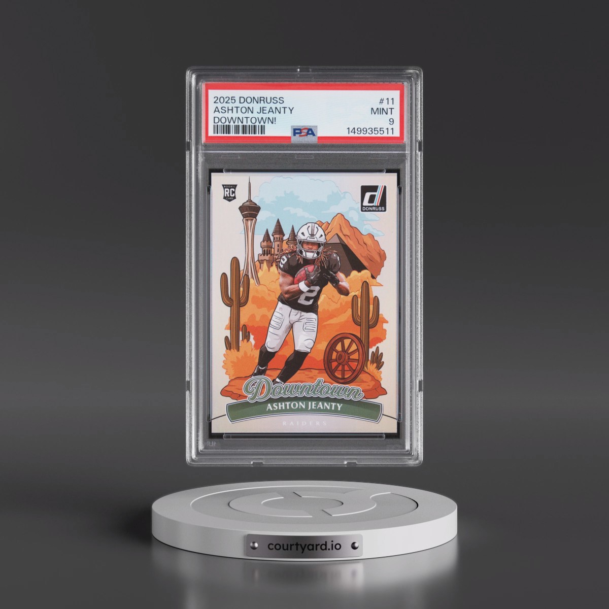 2025 Panini Donruss Downtown #11 Ashton Jeanty (PSA 9 MINT)