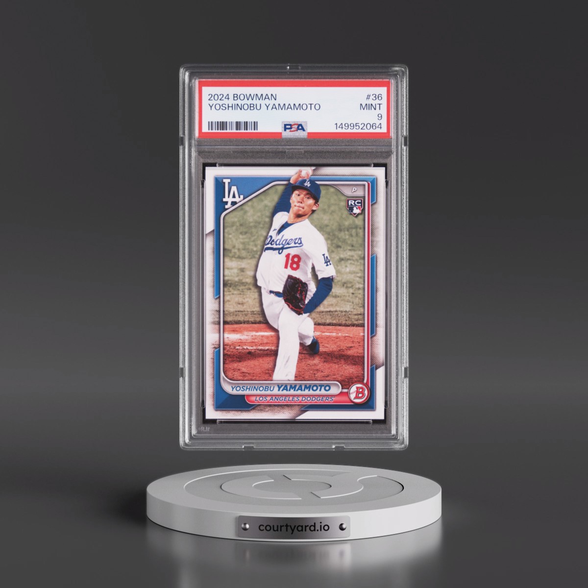 2024 Bowman #36 Yoshinobu Yamamoto (PSA 9 MINT)