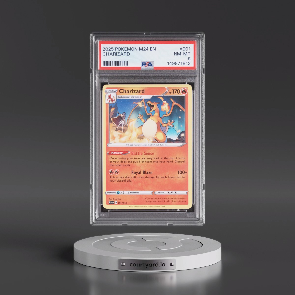 2025 Pokémon M24 EN-Mcdonald's Collection #001 Charizard (PSA 8 NM-MT)