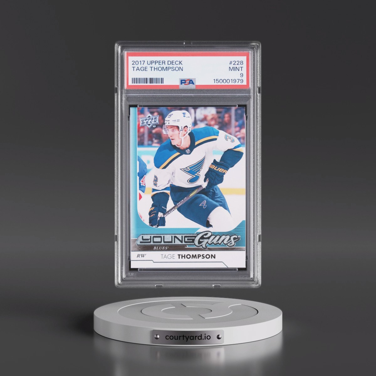 2017 Upper Deck #228 Tage Thompson (PSA 9 MINT)
