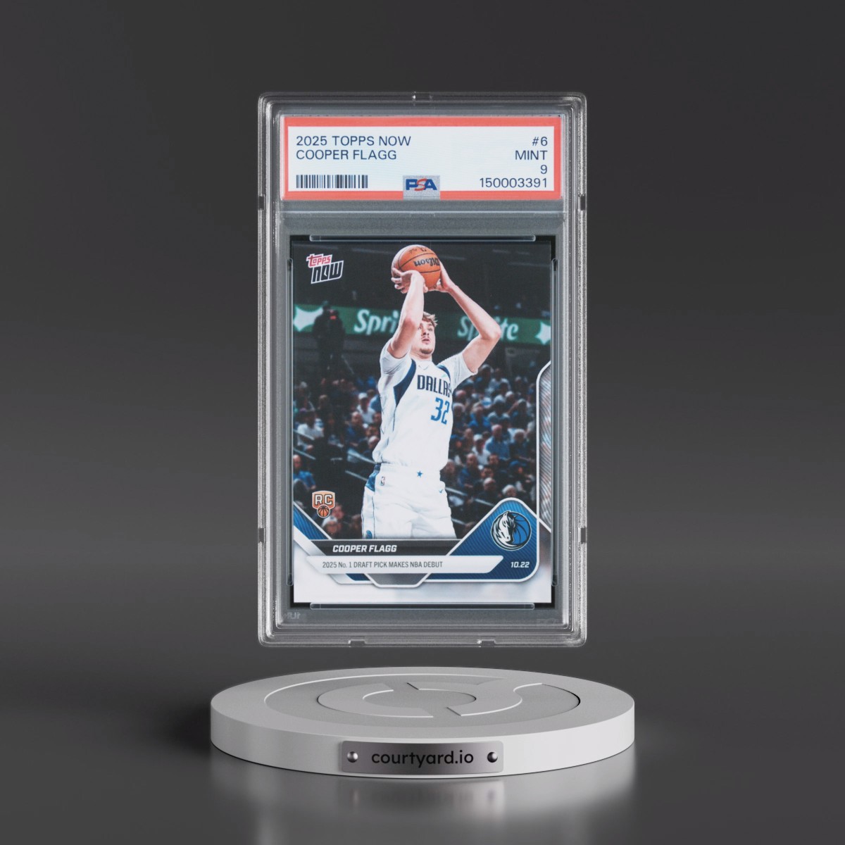 2025 Topps Now #6 Cooper Flagg (PSA 9 MINT)