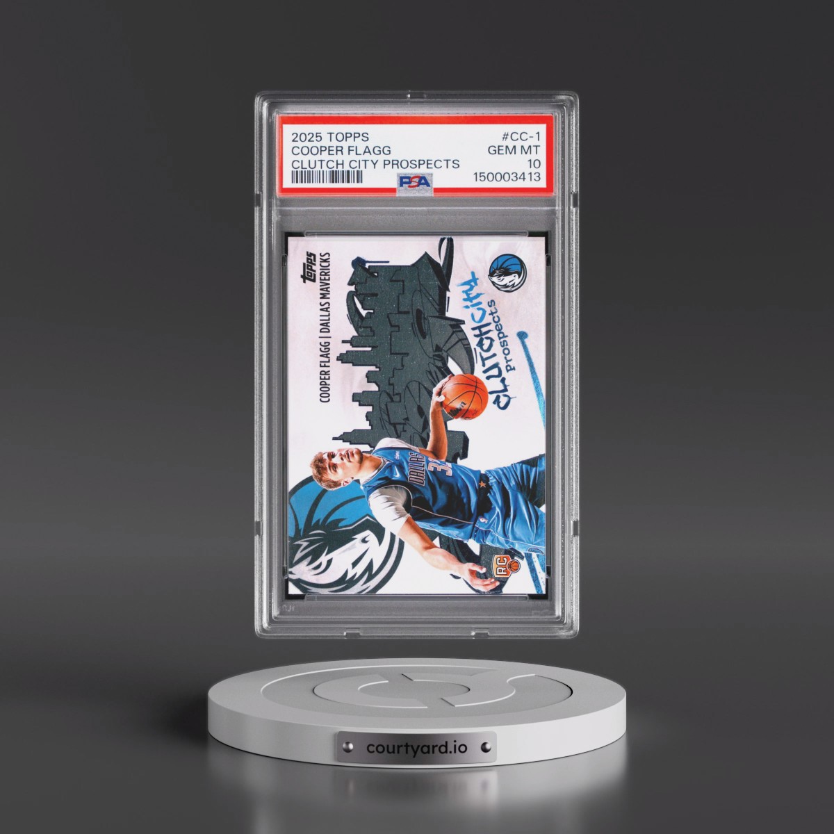 2025 Topps Clutch City Prospects #CC-1 Cooper Flagg (PSA 10 GEM MINT)