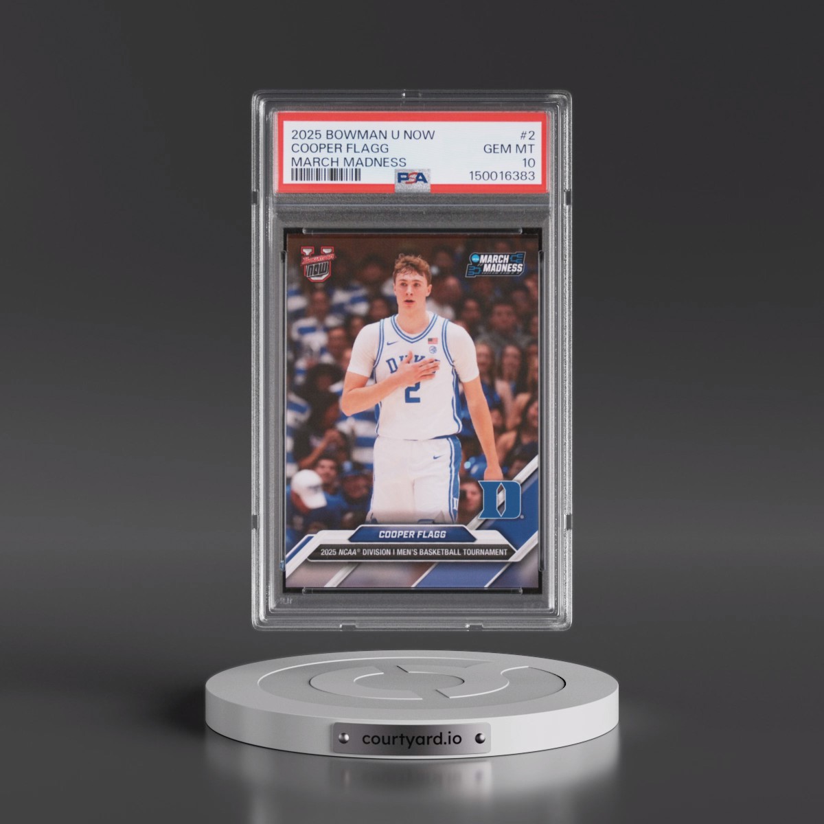 2025 Bowman U Now March Madness #2 Cooper Flagg (PSA 10 GEM MINT)