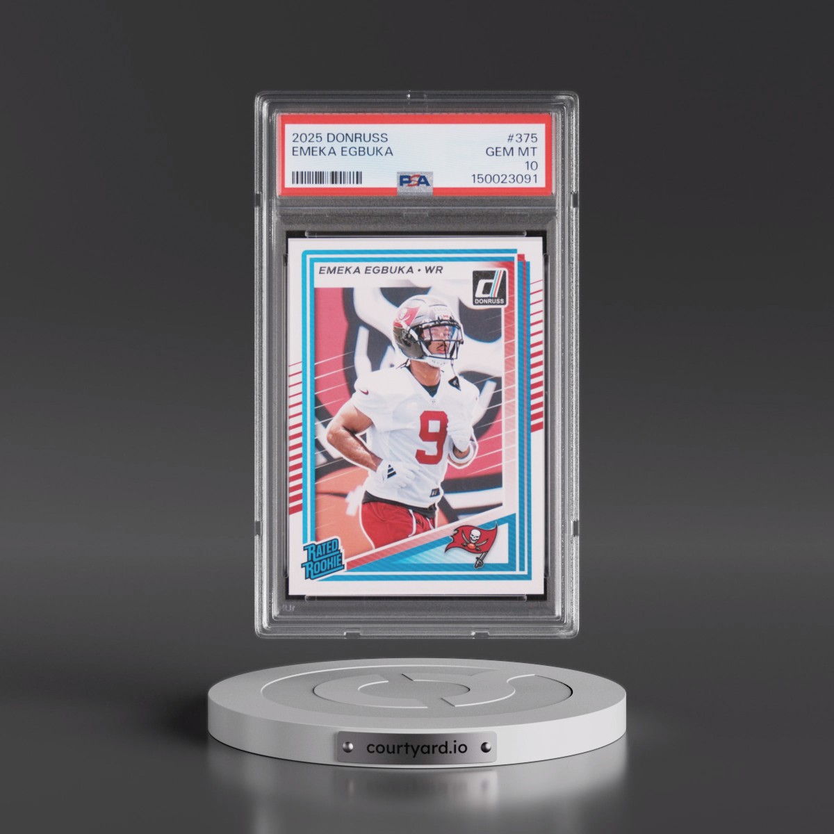 2025 Panini Donruss #375 Emeka Egbuka (PSA 10 GEM MINT)