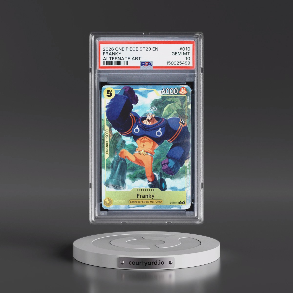 2026 One Piece Starter Deck ST29-Egghead #010 Franky - Alternate Art (PSA 10 GEM MINT)