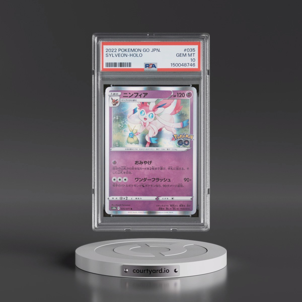 2022 Pokémon Go #035 Sylveon - Holo (PSA 10 GEM MINT)