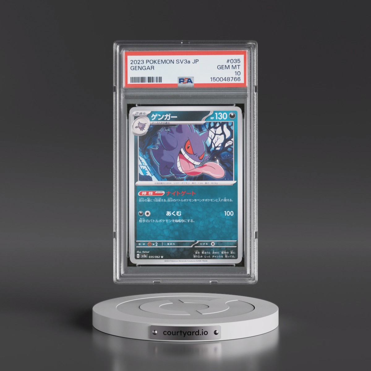 2023 Pokémon Sv3a-Raging Surf #035 Gengar (PSA 10 GEM MINT)