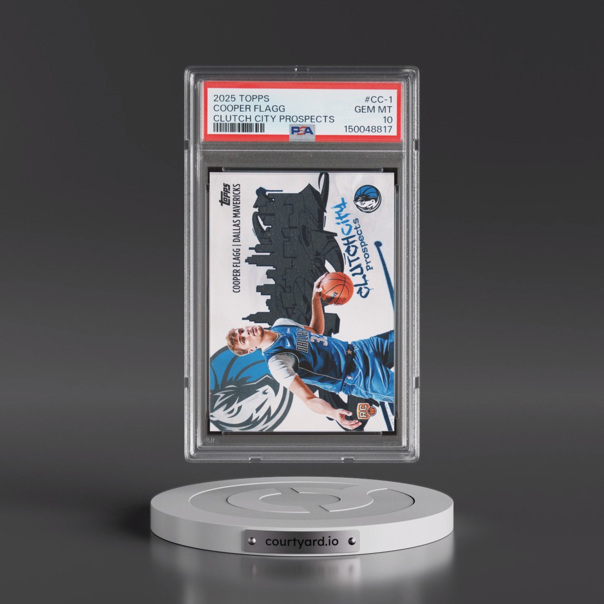 2025 Topps Clutch City Prospects #CC-1 Cooper Flagg (PSA 10 GEM MINT)