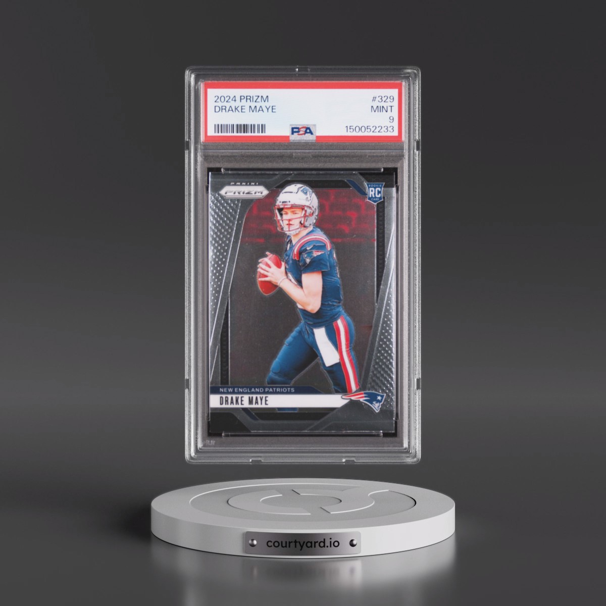 2024 Panini Prizm #329 Drake Maye (PSA 9 MINT)