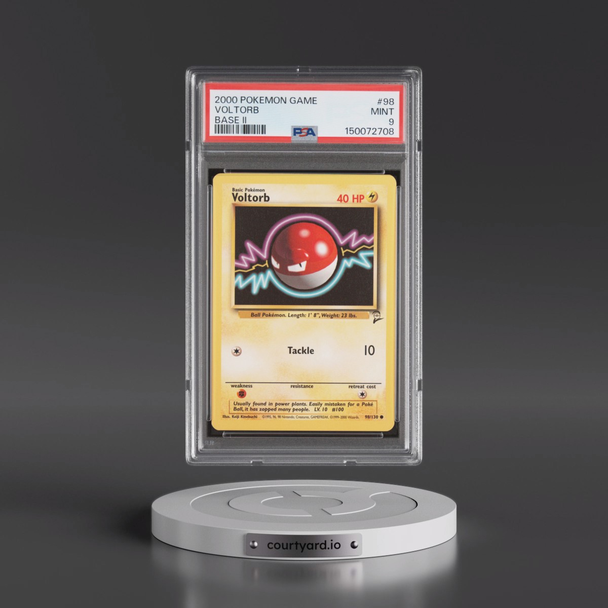 2000 Pokémon Game Base II Voltorb #98 PSA 9
