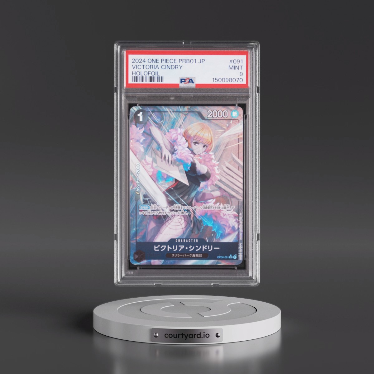 2024 One Piece Japanese PRB01-Premium Booster -One Piece Card the Best #091 Victoria Cindry - Holofoil (PSA 9 MINT)
