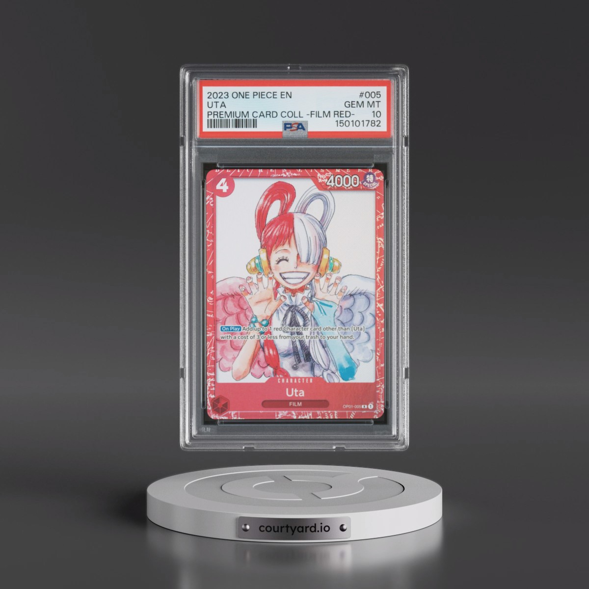 2023 One Piece Premium Card Collection -One Piece Film Red #005 Uta (PSA 10 GEM MINT)